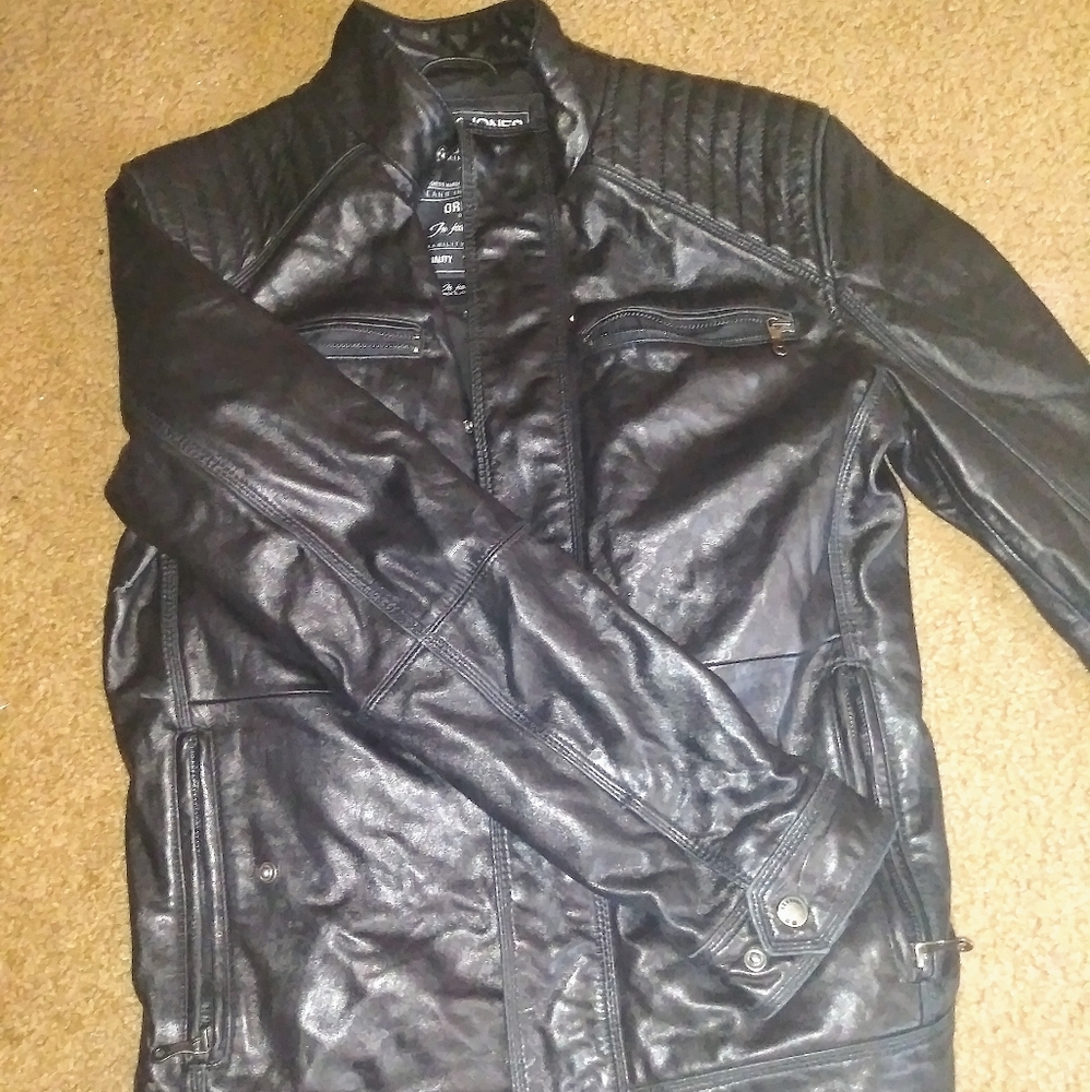 Jack & Jones riders Genuine Leather Jacket